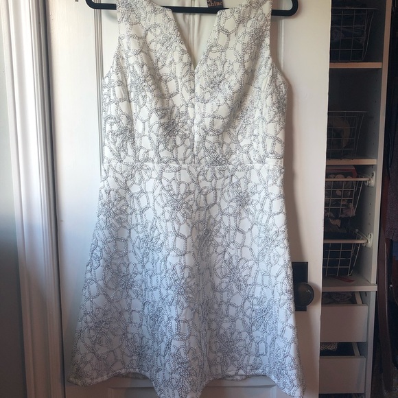 Embroidered A-line dress - Picture 1 of 4